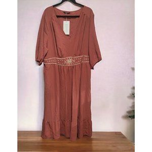 BloomChic Women's Cottage Boho Festival Gathered Waistband Maxi Dress 22/24